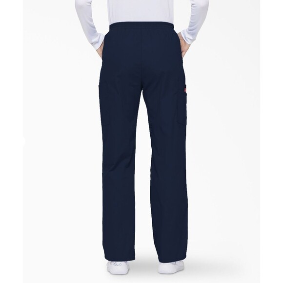 Dickies 4XL EDS Signature Women's 6-Pocket Classic Fit Pull-On Scrub Pants Navy - Picture 3 of 6